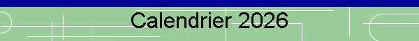 Calendrier 2026